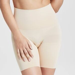 2 pair ASSETS by SPANX Mid-Thigh Shapewear - Beige, Size XL. Set of 2.